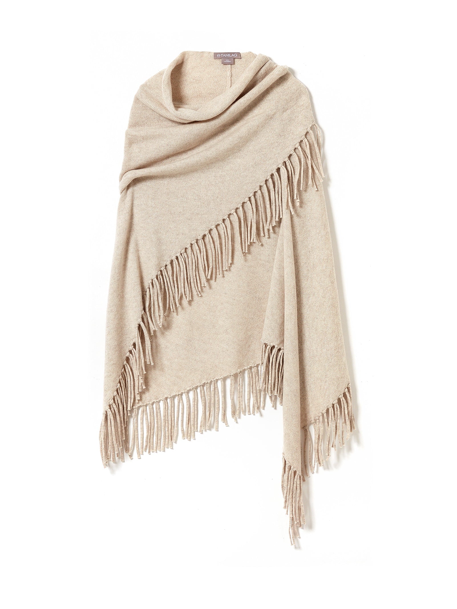 FRINGE SHAWL NATURAL