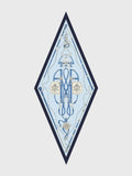 SILK SCARF SADDLE STRIPE DIAMOND