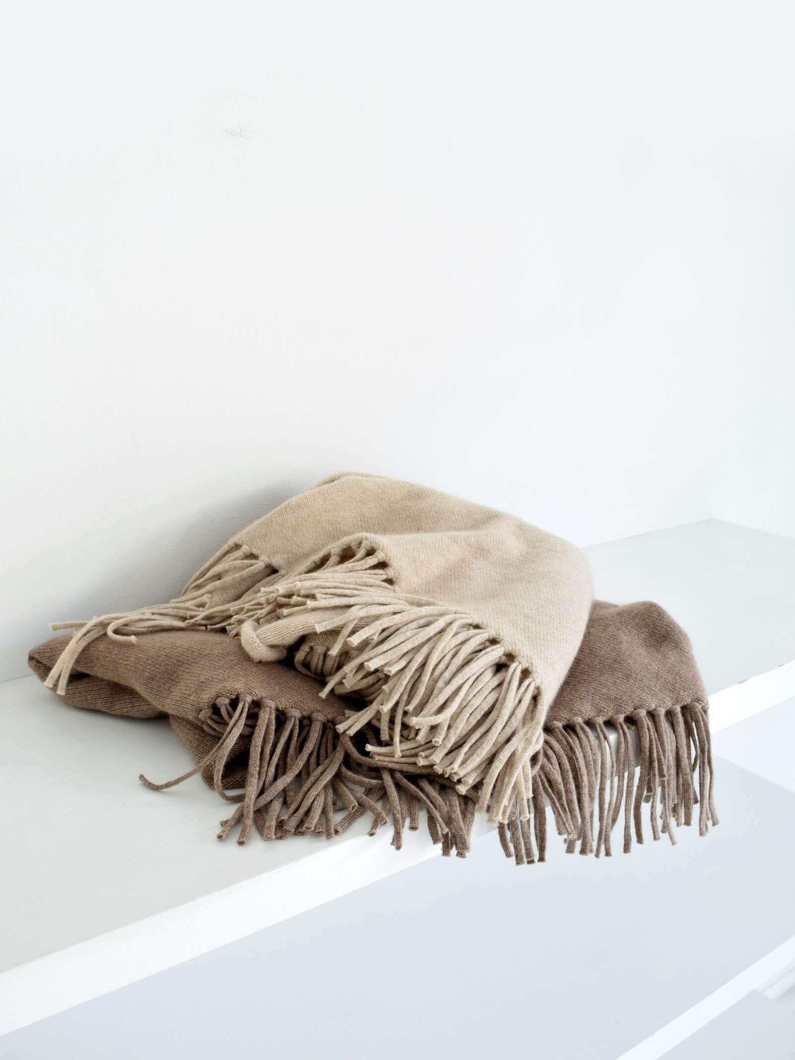 FRINGE SHAWL NATURAL