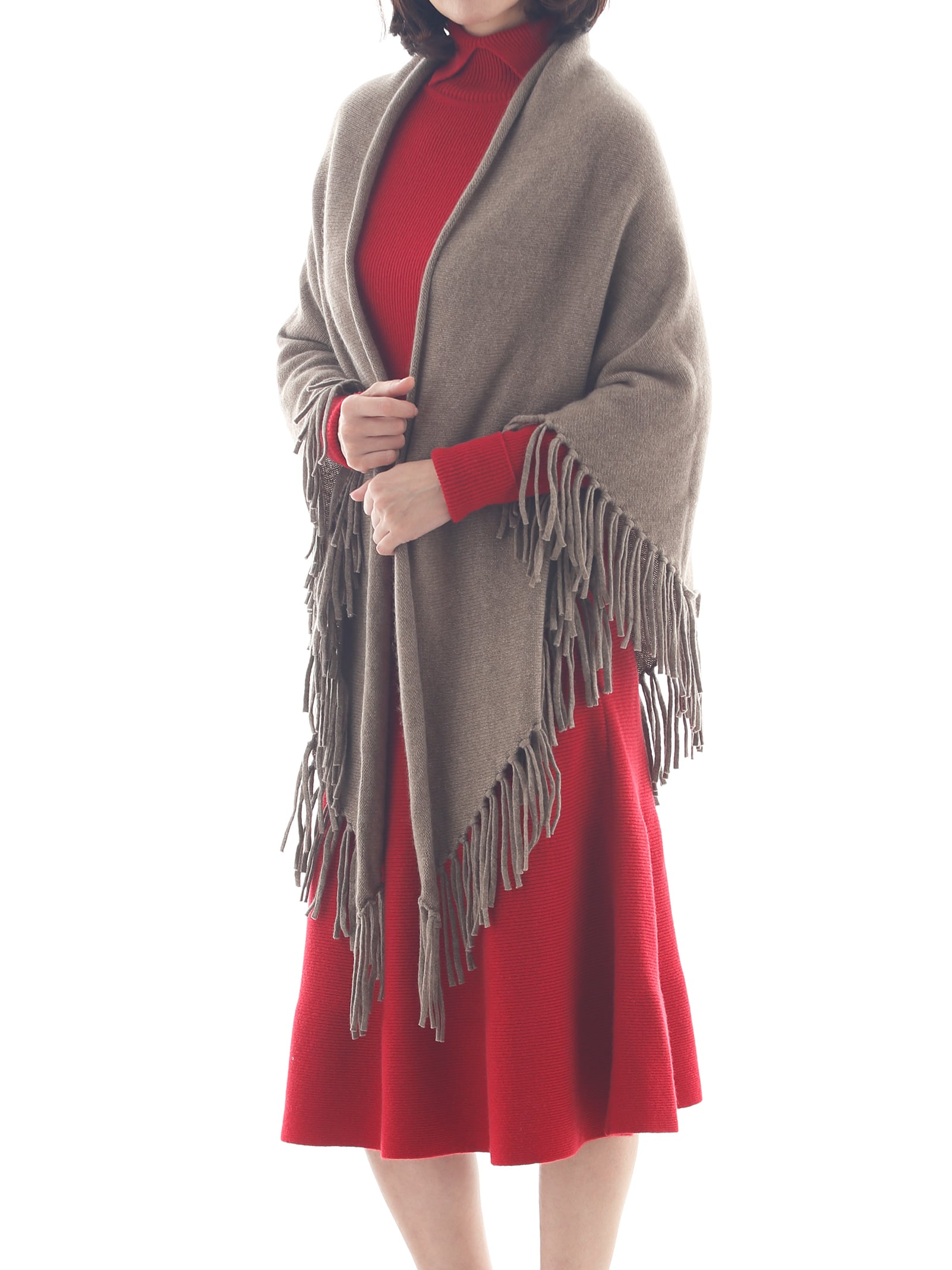 FRINGE SHAWL NATURAL
