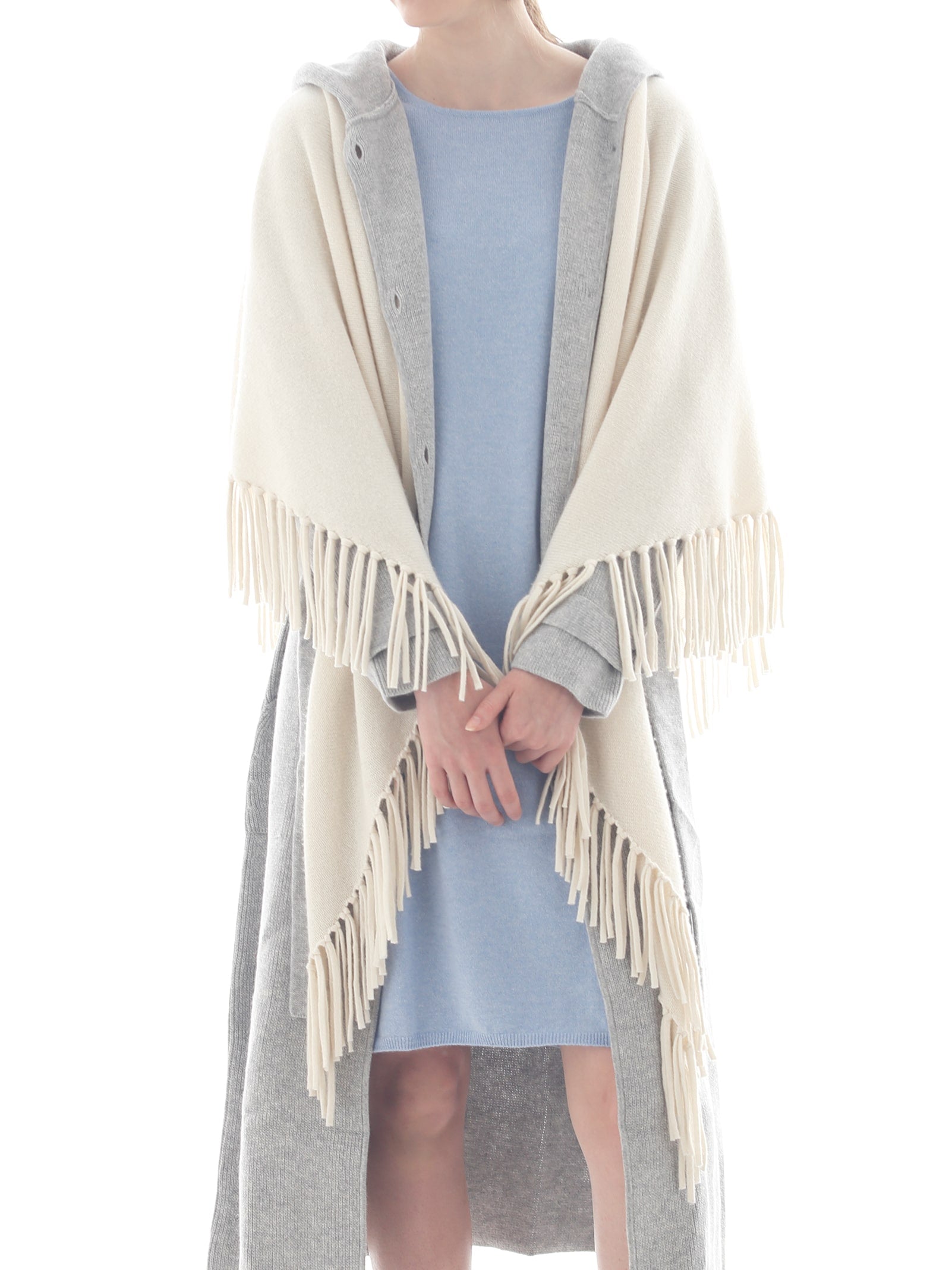 FRINGE SHAWL NATURAL