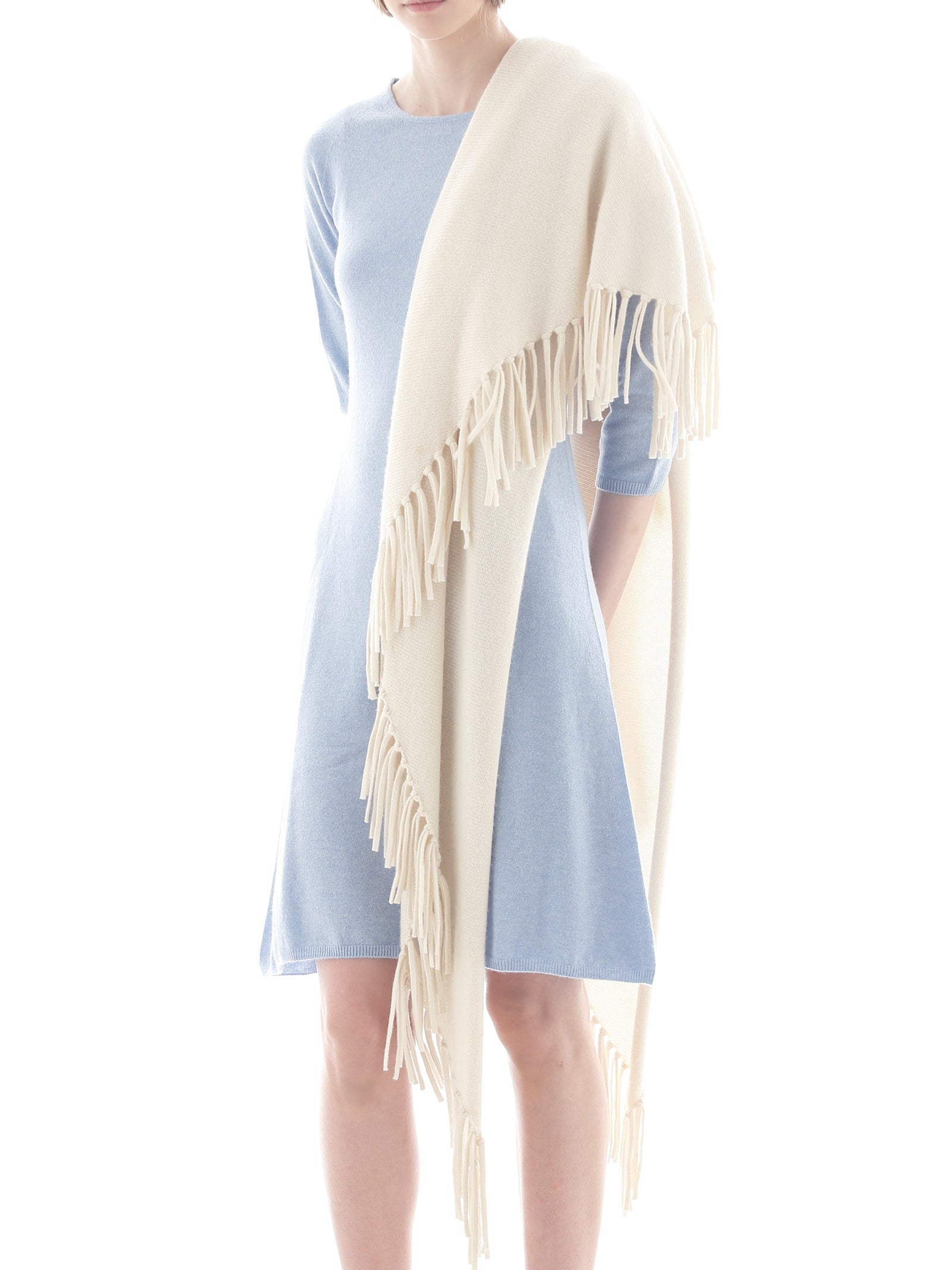 FRINGE SHAWL NATURAL