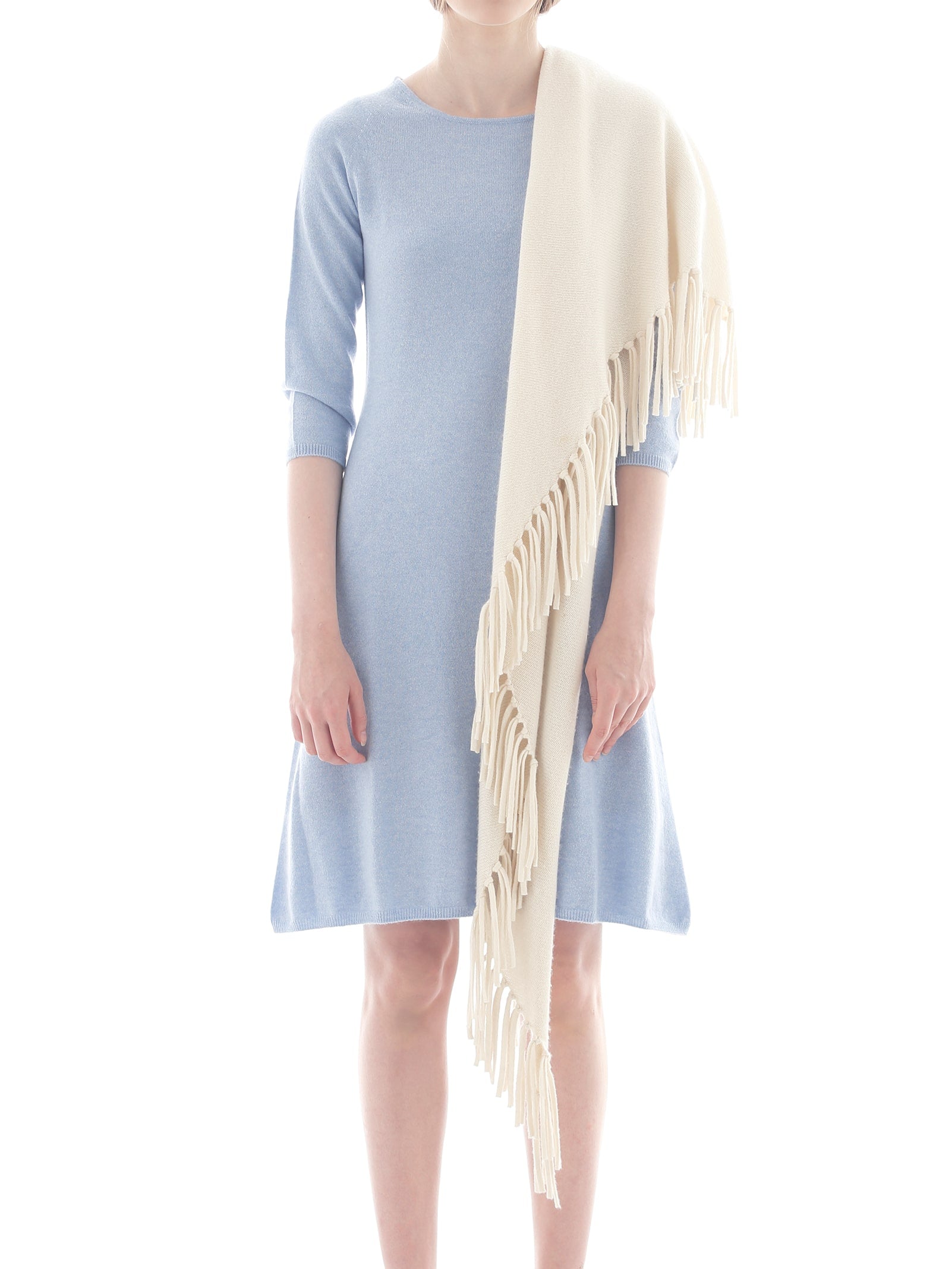 FRINGE SHAWL NATURAL