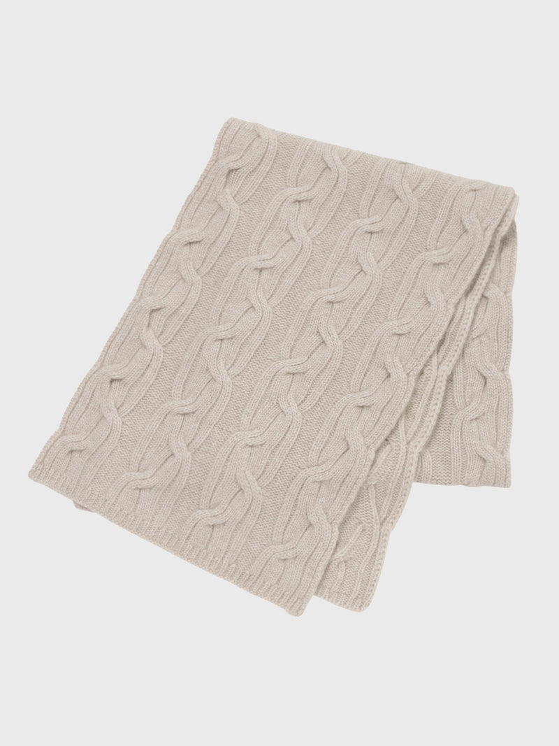 LOW GAUGE CABLE SCARF NATURAL