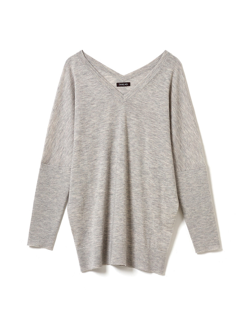 KATE (FINE GAUGE CASHMERE V-NECK P/O)