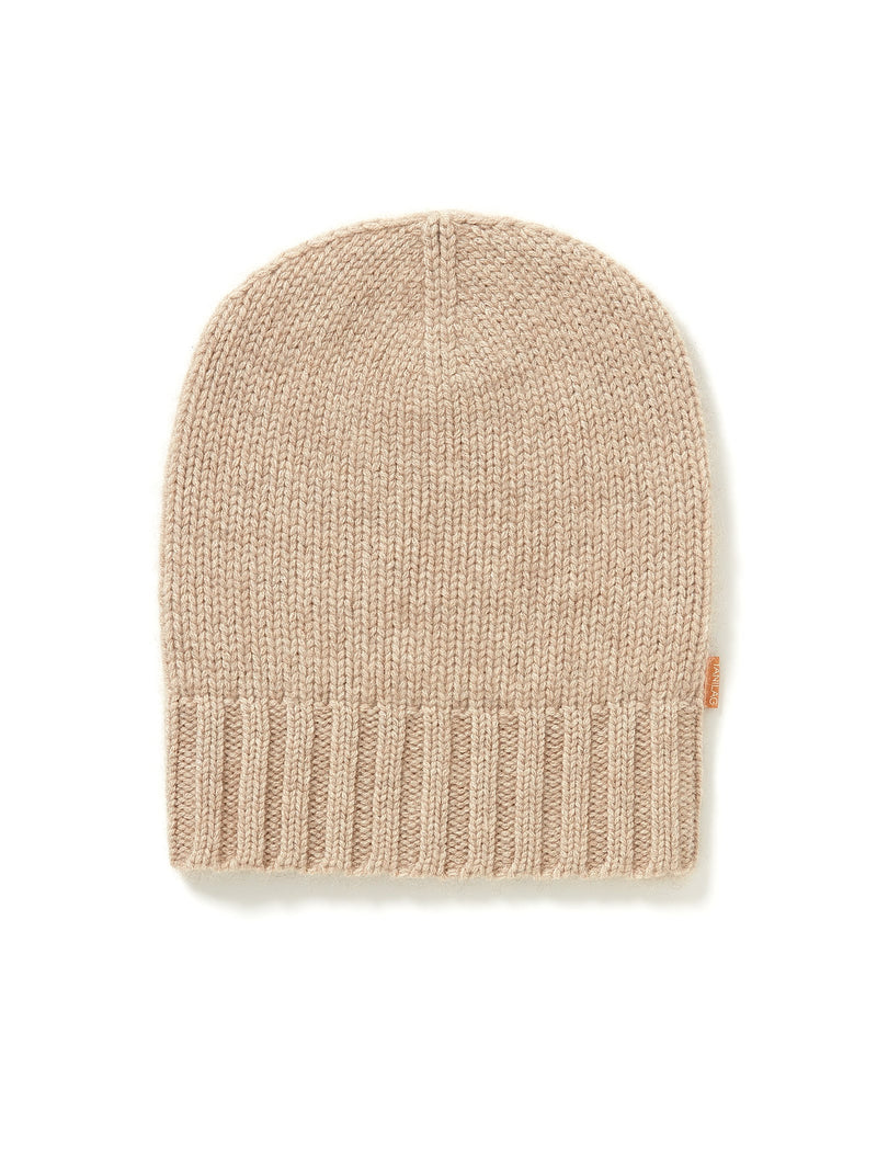 KNITTED CASHMERE BEANIE